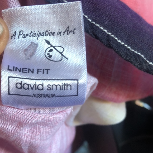 DAVID SMITH AUSTRALIA- 2XL Colorful Art on Linen (NWOT) - Picture 8 of 11